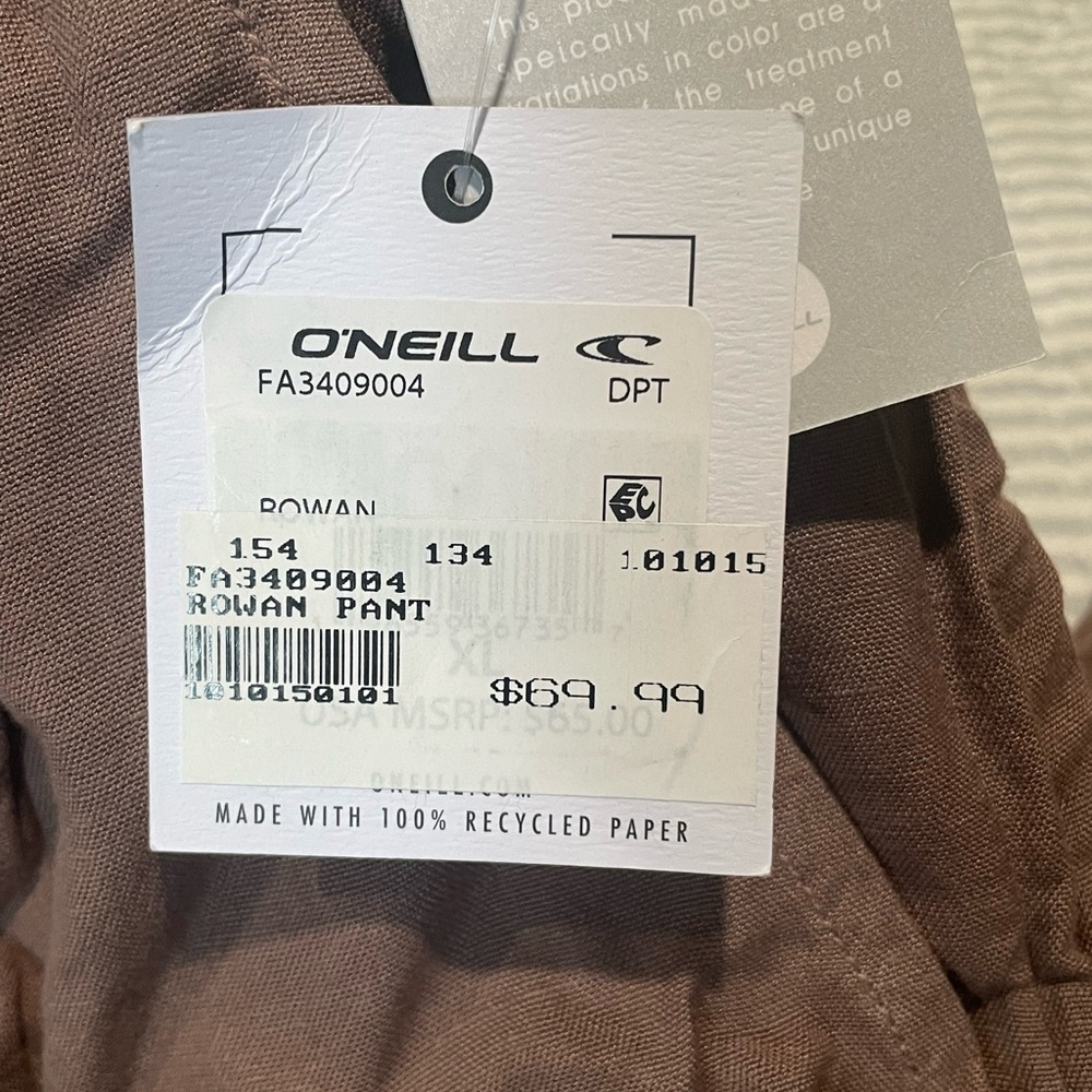 O'Neill Relaxed Fit Pants in Earthy Tone